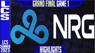 C9 vs NRG Highlights Game 1  LCS Summer 2023 Playoffs Grand Finals  Cloud9 vs NRG Esports G1 [upl. by Winterbottom]