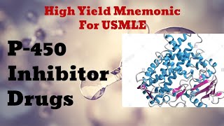 P450 Inhibitors Mnemonic for USMLE Step 1 [upl. by Nnylecyoj]