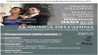 â€œLa Musica dellâ€™Animaâ€ con Pamela Villoresi e Marco Scolastra Pianoforte [upl. by Uwton955]