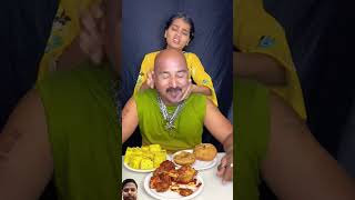 Chicken challenge 🦃 chickenlegpiece food chicken funny foodsharing foodulhaskamathe [upl. by Alage354]