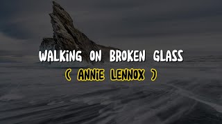 Annie Lennox  Walking on Broken Glass Lyrics [upl. by Okiram]