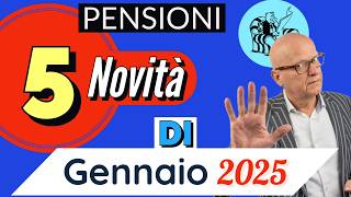 🌏 PENSIONI 👉 TUTTE LE NOVITÀ IN ARRIVO col PAGAMENTO DI GENNAIO❗️ ⚡️ [upl. by Furlong]