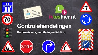 Controlehandelingen Ruitenwissers praktijkexamen auto CBR [upl. by Narhet970]