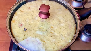 За 5 минут ЯБЛОЧНЫЙ ПИРОГ на сковороде который тает во рту Быстрый и Вкусный Завтрак [upl. by Jemma]