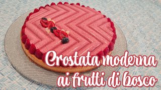 Crostata moderna ai frutti di bosco  Silikomart Kit Tarte Graphique [upl. by Lesiram430]