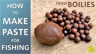 How To Make Paste For Fishing  For Paste Wrapping amp Hookbaits  Making Paste From Boilies [upl. by Nalepka574]