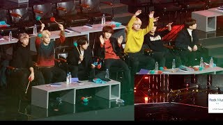 방탄소년단BTS React to Seventeen 어쩌나  박수  숨이차4K 직캠190106 [upl. by Arahsal992]