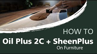 How to oil an epoxy river table with Oil Plus 2C and SheenPlus  Rubio Monocoat [upl. by Allerim]