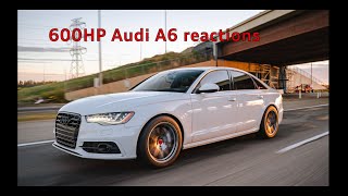 600hp Audi A6 30t reactions [upl. by Toddy190]