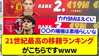 21世紀最高の移籍ランキングがこちら！！！！！ [upl. by Allimac]