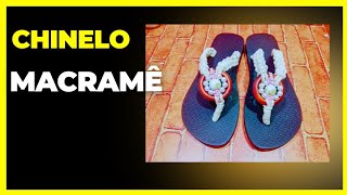 Como fazer macramê em chinelo  Tutorial passo a passo [upl. by Sancha]