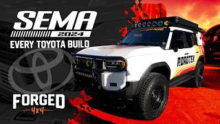 EVERY Toyota Truck Build at SEMA SHOW 2024 Featuring 2025 Land Cruisers Tundras Tacomas amp More [upl. by Idalina]