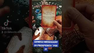 GEMELLI MESSAGGIO DI ABBONDANZA PER TE tarot aɓbondanza [upl. by Edgardo992]