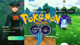 Pokemon GO Indonesia  Raid Team GO Rocket Grunt and Get Shadow Nidorina [upl. by Gipps]