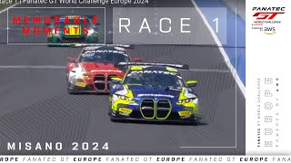 Valentino Rossi WINS Dramatic Finish  Misano Race 1  Fanatec GT World Challenge Europe 2024 [upl. by Ahtel787]