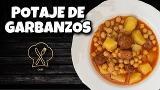 POTAJE DE GARBANZOS CON CHORIZO Y PATATA  LA MEJOR RECETA [upl. by Acinod694]