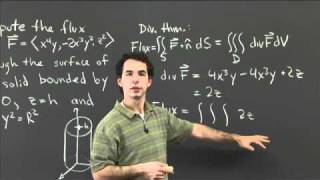 Flux and the divergence theorem  MIT 1802SC Multivariable Calculus Fall 2010 [upl. by Heman]