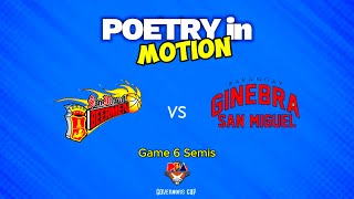 Poetry in Motion San Miguel Beermen vs Barangay Ginebra  PBA S49 Gov Cup Game 6 Semis [upl. by Docilla]