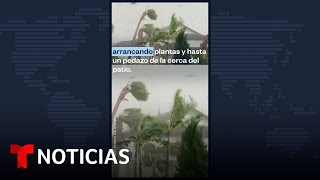 Un tornado causó estragos en un barrio de Palm Beach Gardens Florida  Noticias Telemundo [upl. by Atiragram959]