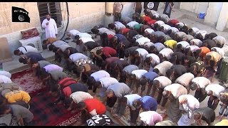 Islamic State video shows conversion of Yazidi men to Islam [upl. by Photina]