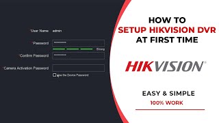 How to Activate and Setup New Hikvision DVR [upl. by Lot]