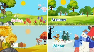 Seasons of the Year  4 Seasons of the Year for Kids [upl. by Susi471]