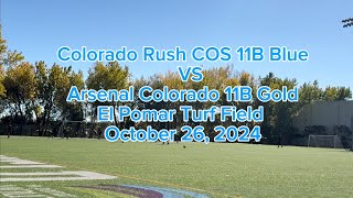 Colorado Rush COS 11B vs Arsenal Colorado 2011 Gold [upl. by Carli]