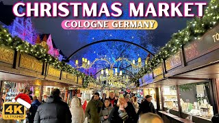 Magical Cologne Christmas Market walking tour 🇩🇪 🎄 [upl. by Atival]