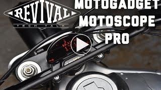 Motogadget Motoscope Pro  Revival Cycles Tech Talk [upl. by Ybot442]