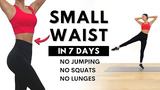 SMALL WAIST in 7 Days  15 MIN Nonstop Standing Workout  No Squat No Lunge No Jumping [upl. by Rick]