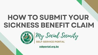 How to Submit your Sickness Benefit Claim using your online MySocialSecurity account [upl. by Tengdin]