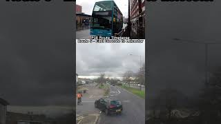 Bus Route Timelapse  Route 5  East Goscote to Leicester bus travel arriva automobile gopro [upl. by Tedie]