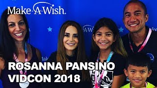 Rosanna Pansino with MakeAWish at VidCon 2018  MakeAWish® [upl. by Saiasi41]