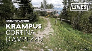 Krampus Trail  Cortina Bike Park Dolomiti 🇮🇹  LINES [upl. by Luehrmann]