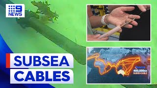 Subsea cables connecting Aussies to the rest of the world  9 News Australia [upl. by Meehyr520]