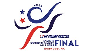 Intermediate Pairs Free Skate  2025 Eastern Sectional Singles amp US Pairs Final [upl. by Annahsat988]