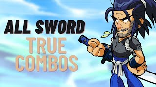 all sword true combos [upl. by Eidissac]