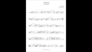 Memory From Departures Cello Solo Sheet Music [upl. by Asillem]