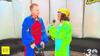 Phil Keoghan and Nischelle Turner indoor skydive [upl. by Ashli]