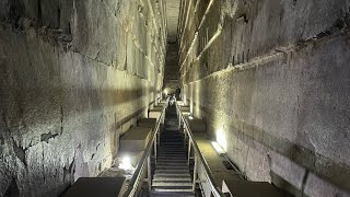 Full tour inside the Great Pyramid of Giza  Pyramid of Cheops aka Khufu  Trip to Kairo Egypt 2021 [upl. by Odnuges]