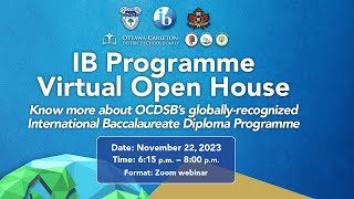 2023 International Baccalaureate Program Virtual Open House [upl. by Nidia]