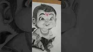 My drawing  start to finish  Cute bal hanuman 😊 [upl. by Nisotawulo180]