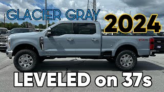 2024 Ford F250 BUBBA Covert 25” Leveled on 37sGLACIER GRAY [upl. by Ojok]