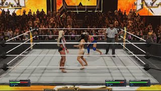 WWE 2K242On1 Handicap Tornado Tag Team match [upl. by Suoicerpal]