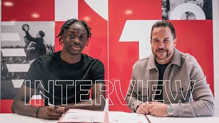 INTERVIEW  Neuzugang Noah Mbamba im ersten Gespräch  Fortuna Düsseldorf [upl. by Roby]