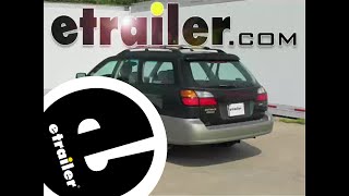 etrailer  Installation Curt Trailer Hitch Receiver on a 2000 Subaru Outback Wagon [upl. by Kylen]