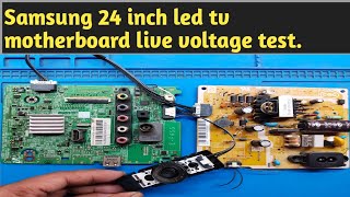 Samsung 24quotinch led tv motherboard voltage test  Samsung led tv repaire [upl. by Virge]