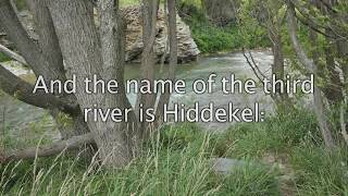 Genesis 214  And the name of the third river is Hiddekel  Bible Verses for Presentations [upl. by Dola]