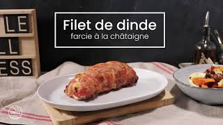 Filet dinde farci aux châtaignes [upl. by Keldon498]