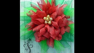 Poinsettia Wreath Tutorial by Trendy Tree [upl. by Ardena188]